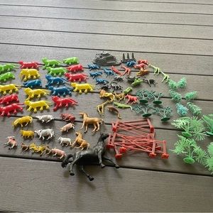 Kids Toys Plastic Animals Toys Assorted Set of 91